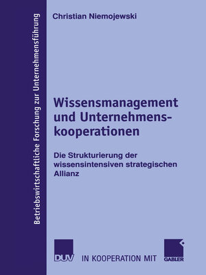 cover image of Wissensmanagement und Unternehmenskooperationen